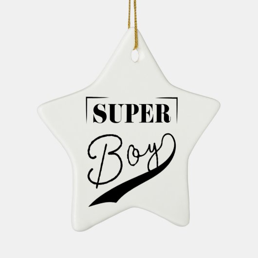Super Boy Keramisch Ornament (Rechts)