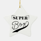 Super Boy Keramisch Ornament (Voorkant)