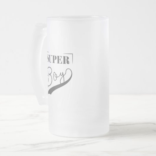 Super Boy Matglas Bierpul (Voorkant links)