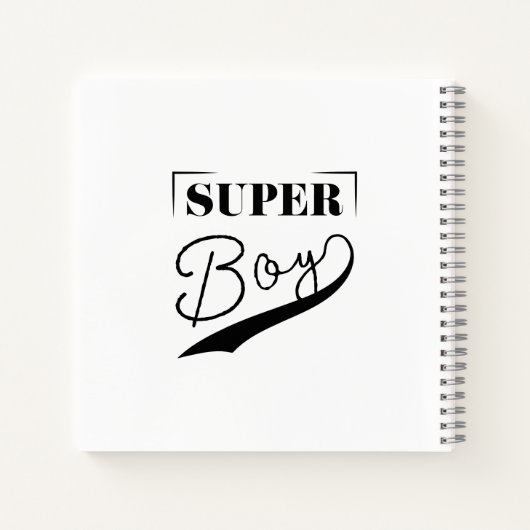 Super Boy Notitieboek (Achterkant)
