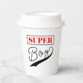 Super Boy Papieren Bekers (Voorkant)