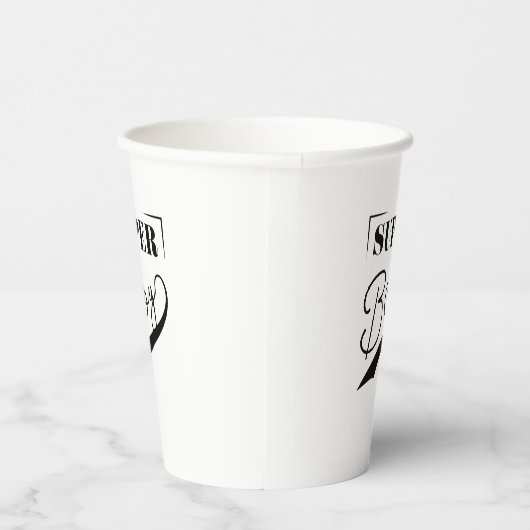 Super Boy Papieren Bekers (Rechts)