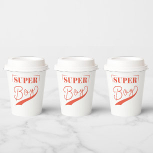 Super Boy Papieren Bekers