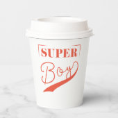 Super Boy Papieren Bekers (Achterkant)