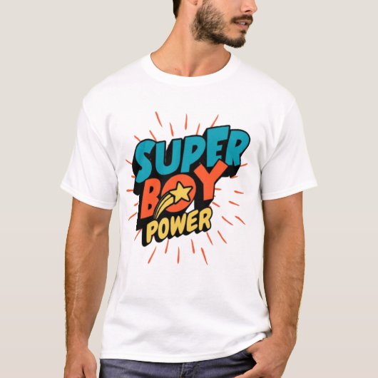 Super Boy Power T-shirt Design (Voorkant)