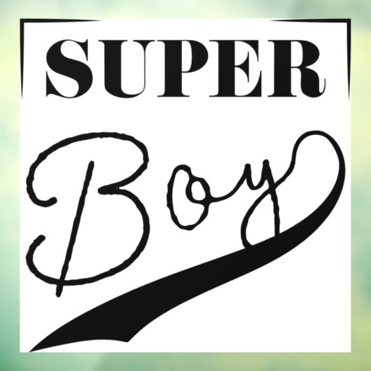 Super Boy Raamsticker (Vel 3)