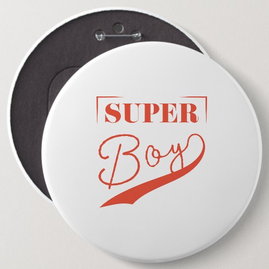Super Boy Ronde Button 6,0 Cm (Voorkant /achterkant)