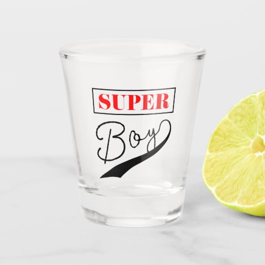 Super Boy Shot Glas (Voorkant)