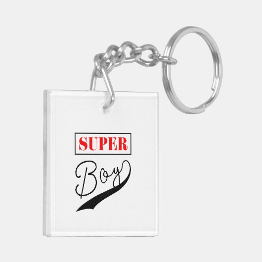 Super Boy Sleutelhanger (Achterkant Links)