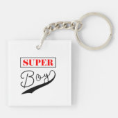 Super Boy Sleutelhanger (Achterkant)