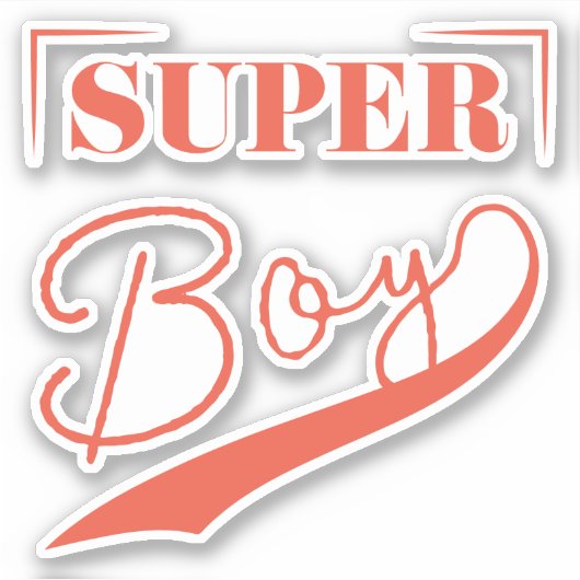 Super Boy Sticker (Voorkant)