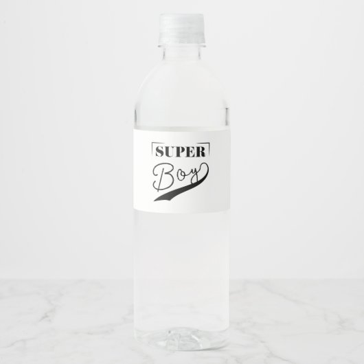 Super Boy Waterfles Etiket (Voorkant)