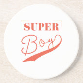 Super Boy Zandsteen Onderzetter (Voorkant)