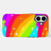 Super Bright Neon Rainbow Shiny Sparkles Case-Mate iPhone Case (Achterkant (horizontaal))