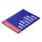 Super briljante gedachten Grappig Quote Notitieboek (Linkerzijde)