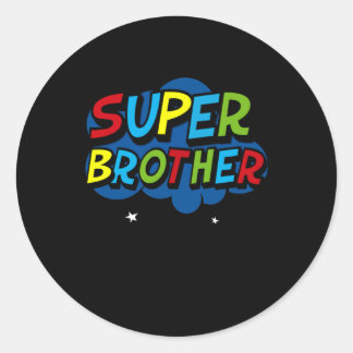 Super Brother grappige gamer verjaardagscadeau Ronde Sticker