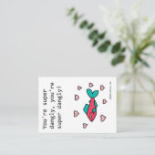 Super bungelende vis - door AI gegenereerde valent Informatiekaartje (Staand voorkant)