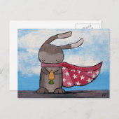 Super Bunny Briefkaart (Voorkant / Achterkant)