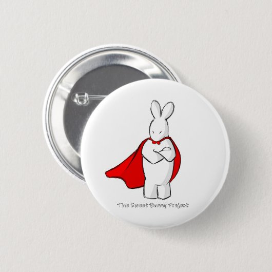 Super Bunny Ronde Button 5,7 Cm (Voorkant /achterkant)
