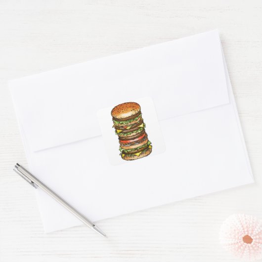 Super Burger Sticker (Envelop)