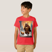 Super Cappy & zijschop T-shirt (Voorkant volledig)