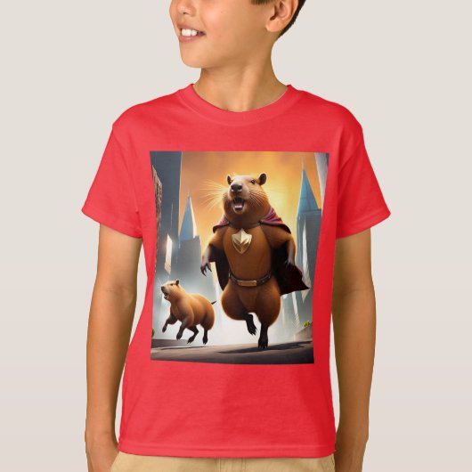 Super Cappy & zijschop T-shirt (Voorkant)