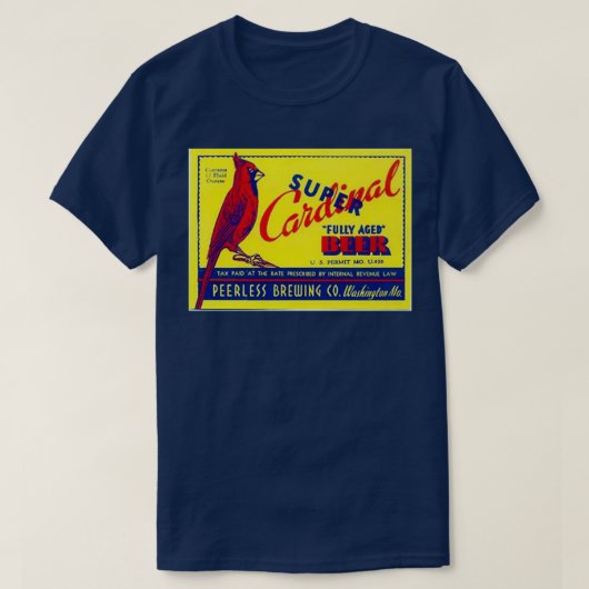 Super Cardinaal Beer T T-shirt (Design voorkant)