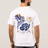 Super Cat Gay AF T-shirt (Achterkant)