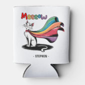 Super Cat Meewow – Rainbow Cape Pride Cat Blikjeskoeler (Voorkant)