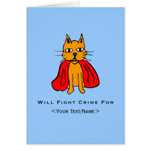 Super Cat Strijd Misdaad Voor<Your Text/Name>