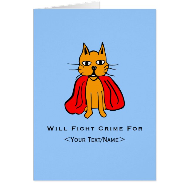 Super Cat Strijd Misdaad Voor<Your Text/Name> (Voorkant)