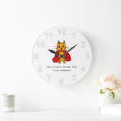 Super Cat Strijd Misdaad Voor<Your Text/Name> Grote Klok (Huis)