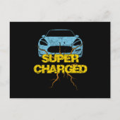 Super Charge Electric Car Automobile Vehicle Gift Briefkaart (Voorkant)