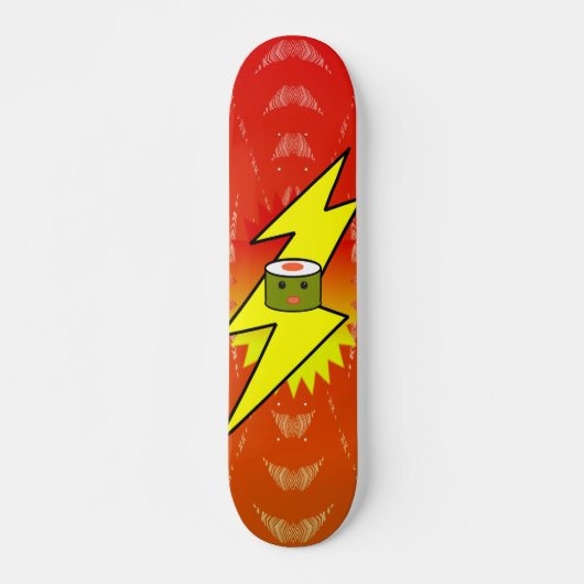Super Charged Sushi - - Op maat gemaakt Persoonlijk Skateboard (Voorkant)