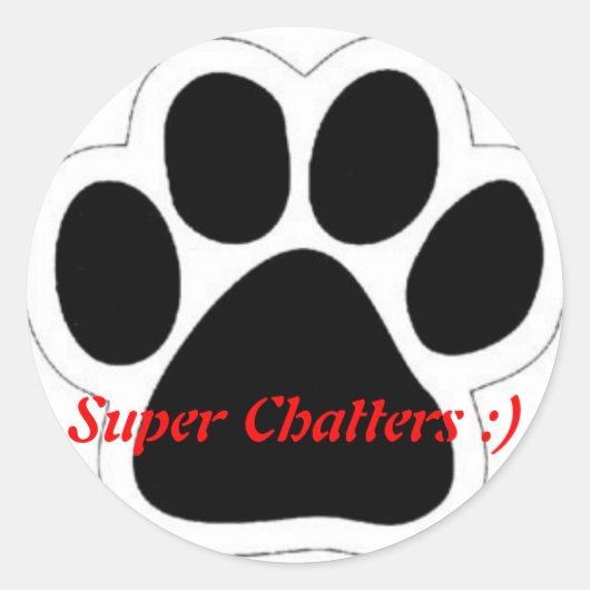 Super Chatters :) stickers (Voorkant)