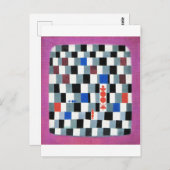 Super Chess, Paul Klee Briefkaart (Voorkant / Achterkant)