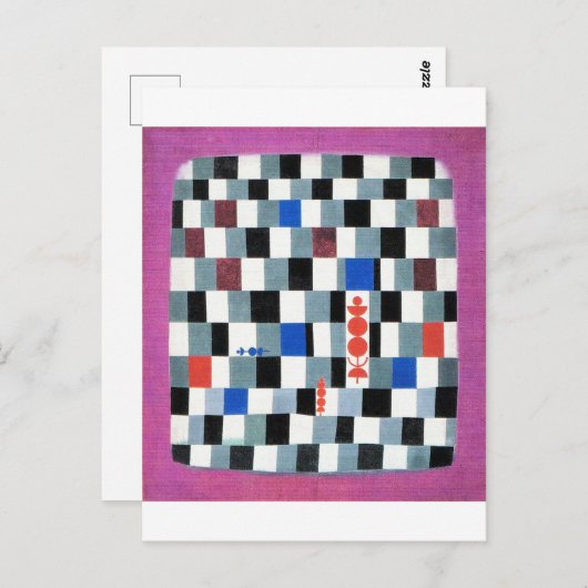 Super Chess, Paul Klee Briefkaart (Voorkant / Achterkant)