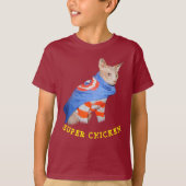 SUPER CHICKEN KidsTee Shirt Unisex (Voorkant)
