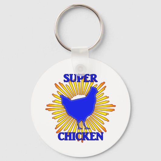 Super Chicken Sleutelhanger (Voorkant)