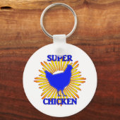 Super Chicken Sleutelhanger (Voorkant)