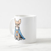 Super Chihuahua Coffee Mok (Voorkant links)