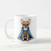 Super Chihuahua Coffee Mok (Links)