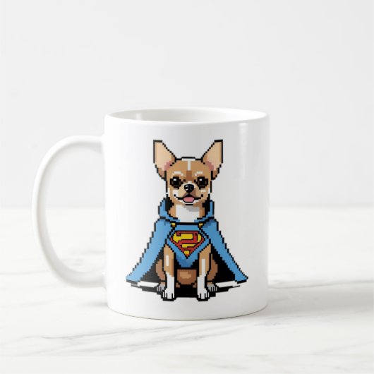Super Chihuahua Coffee Mok (Links)