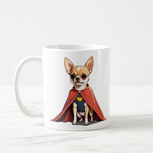 Super Chihuahua Coffee Mok #2 (Links)