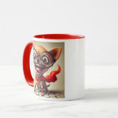 Super Chihuahua, de held hond. Mok (Voorkant links)