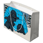 Super Chill Newfoundland puppy Groot Cadeauzakje (Achterkant Gekanteld)