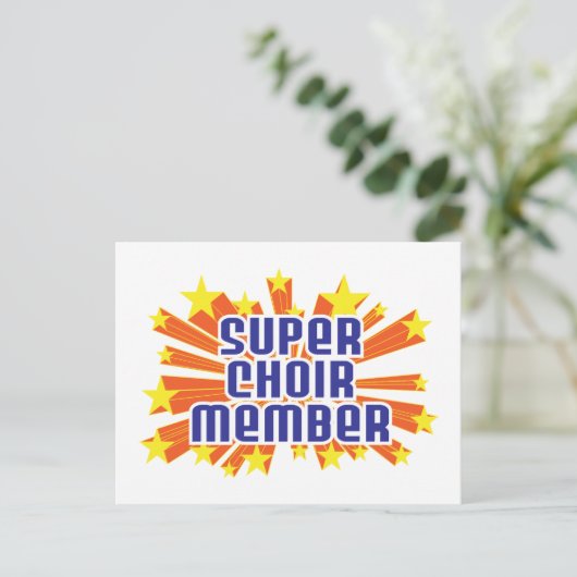 Super Choir-lid Briefkaart (Staand voorkant)