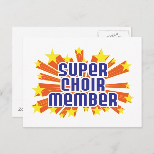 Super Choir-lid Briefkaart (Voorkant / Achterkant)