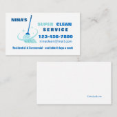 Super Clean Cleaning Services-Visitekaartje Visitekaartje (Voorkant / Achterkant)