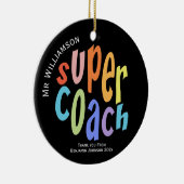 Super Coach Bedankt voor je waardering Keramisch Ornament (Rechts)